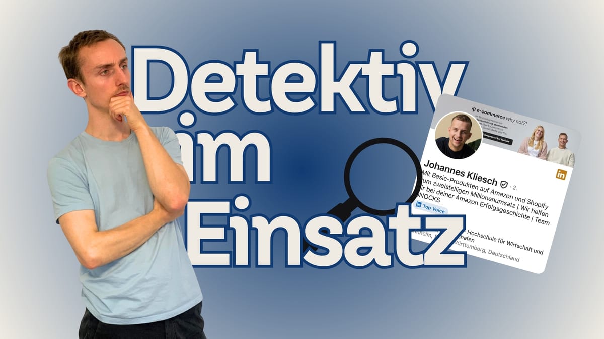 Johannes Kliesch: Ich roaste das LinkedIn Profil